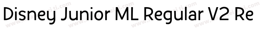 Disney Junior ML Regular V2 Regular字体转换